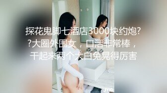 探花鬼脚七酒店3000块约炮??大圈外围女，口活非常棒，干起来两个大白兔晃得厉害