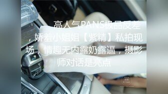 ⚫️⚫️高人气PANS极品反差，娇羞小姐姐【紫精】私拍现场，情趣无内露奶露逼，摄影师对话是亮点