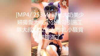 [MP4/ 253M] 時尚大奶美少婦獨愛大叔,小公園勾引施工隊大叔,站立後入啪啪,小騷貨被撐滿了