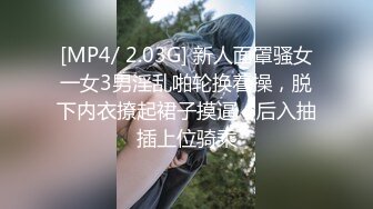 [MP4/ 2.03G] 新人面罩骚女一女3男淫乱啪轮换着操，脱下内衣撩起裙子摸逼，后入抽插上位骑乘