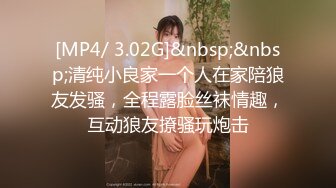 [MP4/ 3.02G]&nbsp;&nbsp;清纯小良家一个人在家陪狼友发骚，全程露脸丝袜情趣，互动狼友撩骚玩炮击