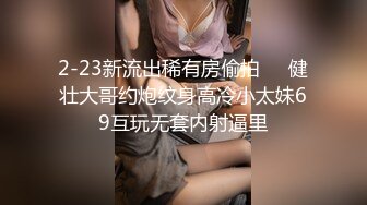 2-23新流出稀有房偷拍❤️健壮大哥约炮纹身高冷小太妹69互玩无套内射逼里