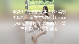 最新11月硬核媚黑！OF黑奴小母狗，留学生嫩妹【bruce_wang】同姐妹群P黑人，场面炸裂，被干到瘫软