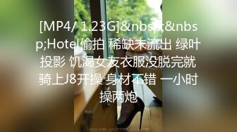 [MP4/ 1.23G]&nbsp;&nbsp;Hotel偷拍 稀缺未流出 绿叶投影 饥渴女友衣服没脱完就骑上J8开操 身材不错 一小时操两炮